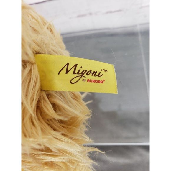 Miyoni By Aurora Shaggy Dog Plush Stuffed Toy‎ 11" Spoodle Puppy Sitting - Picture 5 of 11